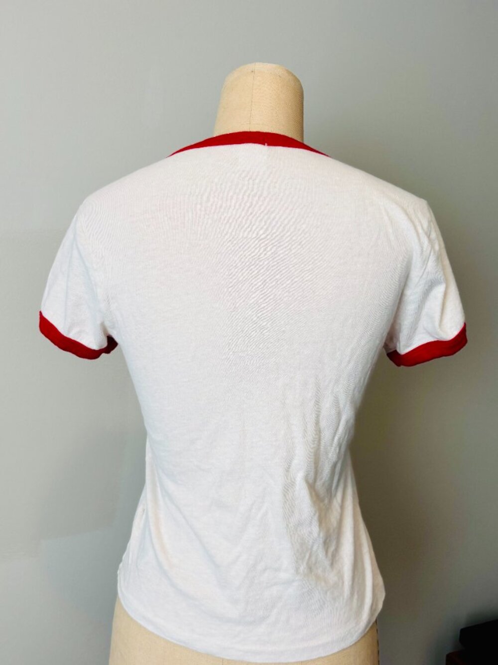 Re/Done Peanuts Slim Ringer Tee Snoopy Small - Picture 3 of 5
